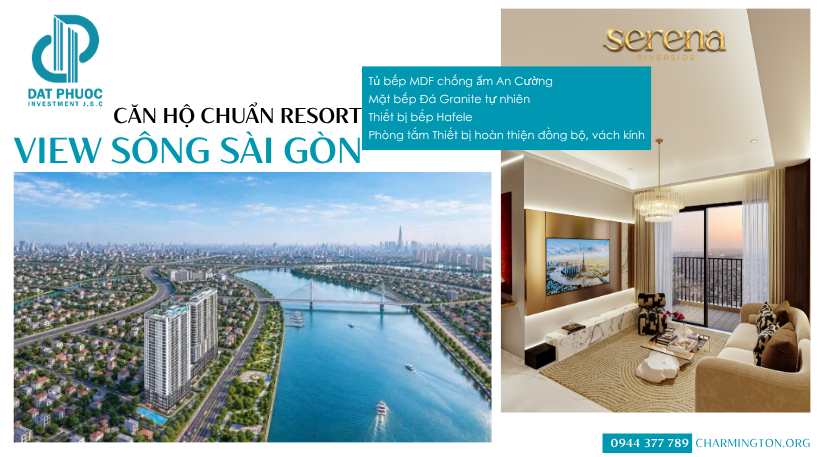 Trải nghiệm nhà mẫu chuẩn Resort tại Serena Riverside