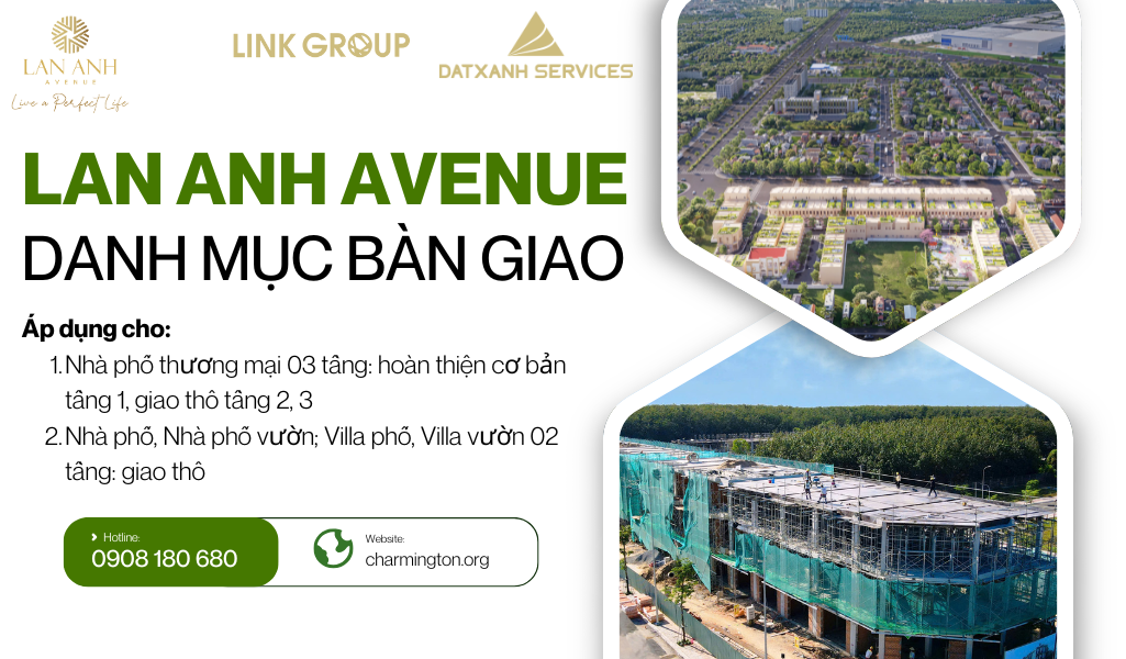 Danh mục bàn giao Lan Anh Avenue khách hàng cần phải biết