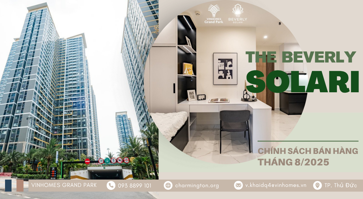 Chính sách bán hàng The Beverly Solari tháng 8/2025
