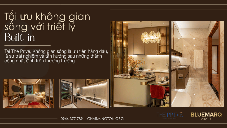 Ngắm nhìn không gian sống đầy trải nghiệm tại căn hộ 2 phòng ngủ The Privé
