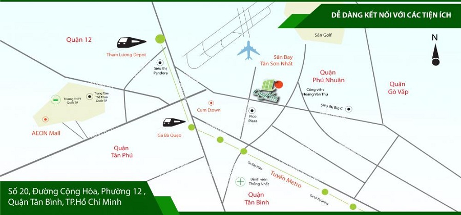 vi tri cong hoa garden