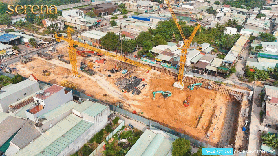 Tiến độ xây dựng mới nhất Serena Riverside