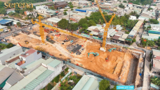Tiến độ xây dựng mới nhất Serena Riverside