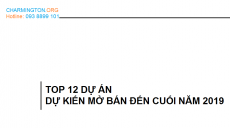 Thông tin 12 dự án sắp mở bán từ đây đến cuối năm 2019