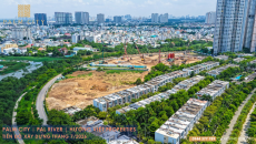 Hình ảnh tiến độ xây dựng Palm River trong khu đô ...